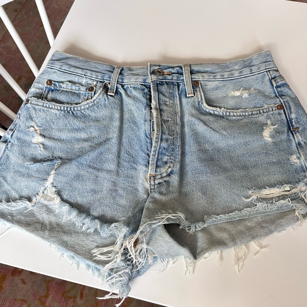 AGOLDE high rise jean shorts - size 29